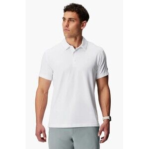 Fabletics 24/7 Polo Shirt Men’s Size L White NWT Stretch Performance Top